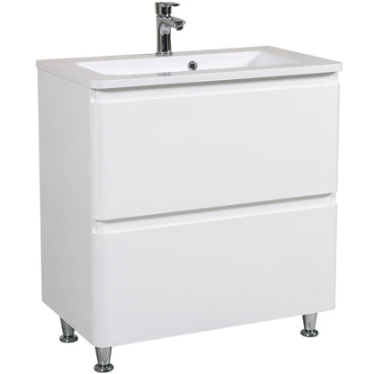 Mobilier de baie pe pardoseală Accent alb