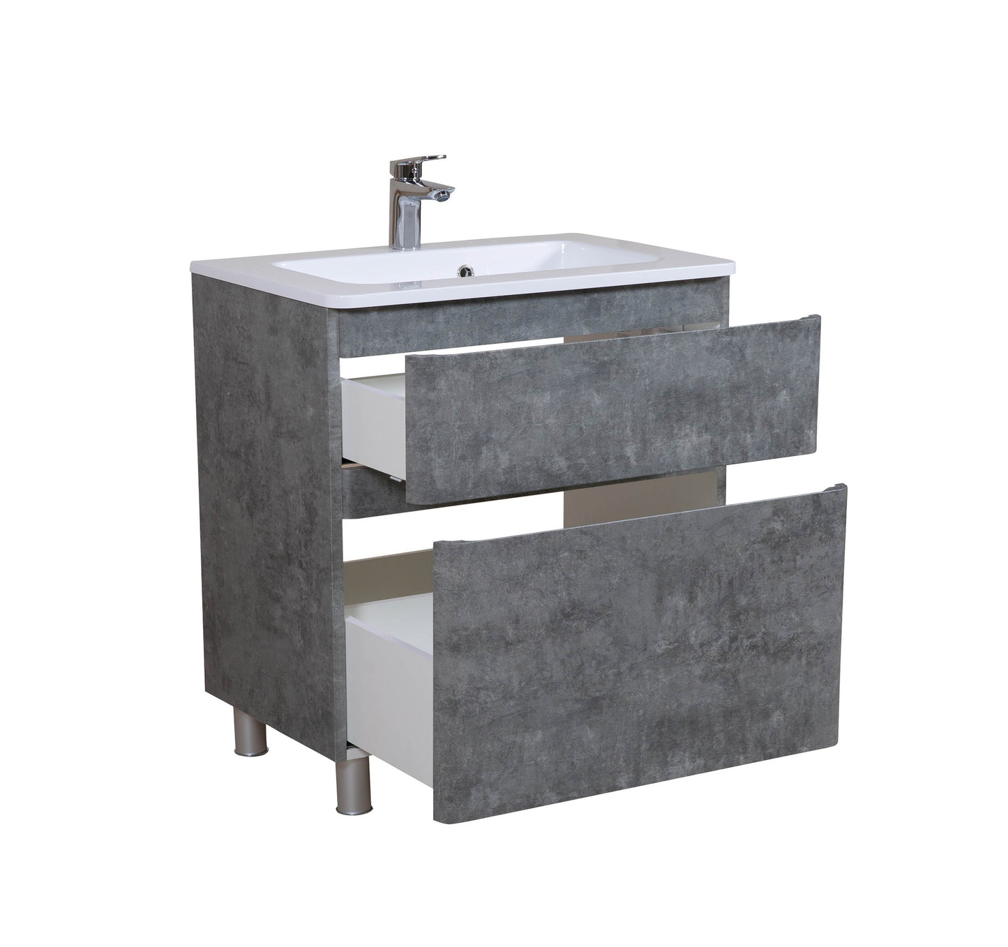 Mobilier de baie pe pardoseală Accent gri