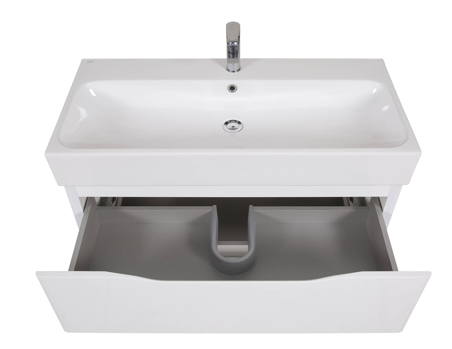 Mobilier de baie pe pardoseală Venice, Alb (Pinto)