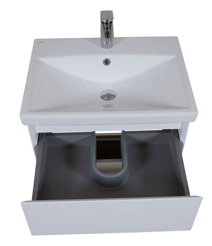 Mobilier de baie pe pardoseala Elite, Alb Mat