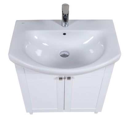 Mobilier de baie pe pardoseală Woodmix, Alb
