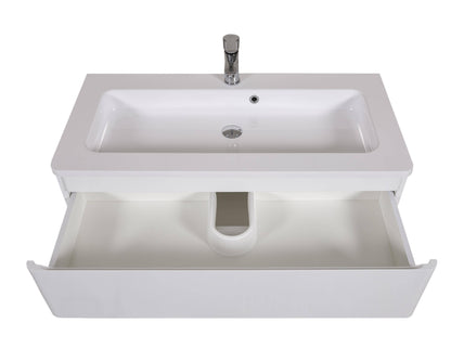 Mobilier de baie suspendat Accent alb