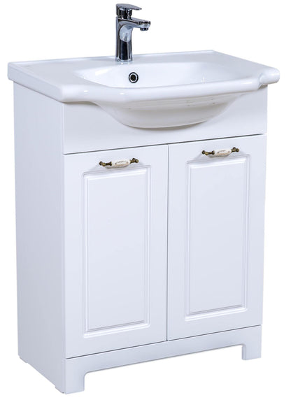 Mobilier de baie pe pardoseală Classic Alb