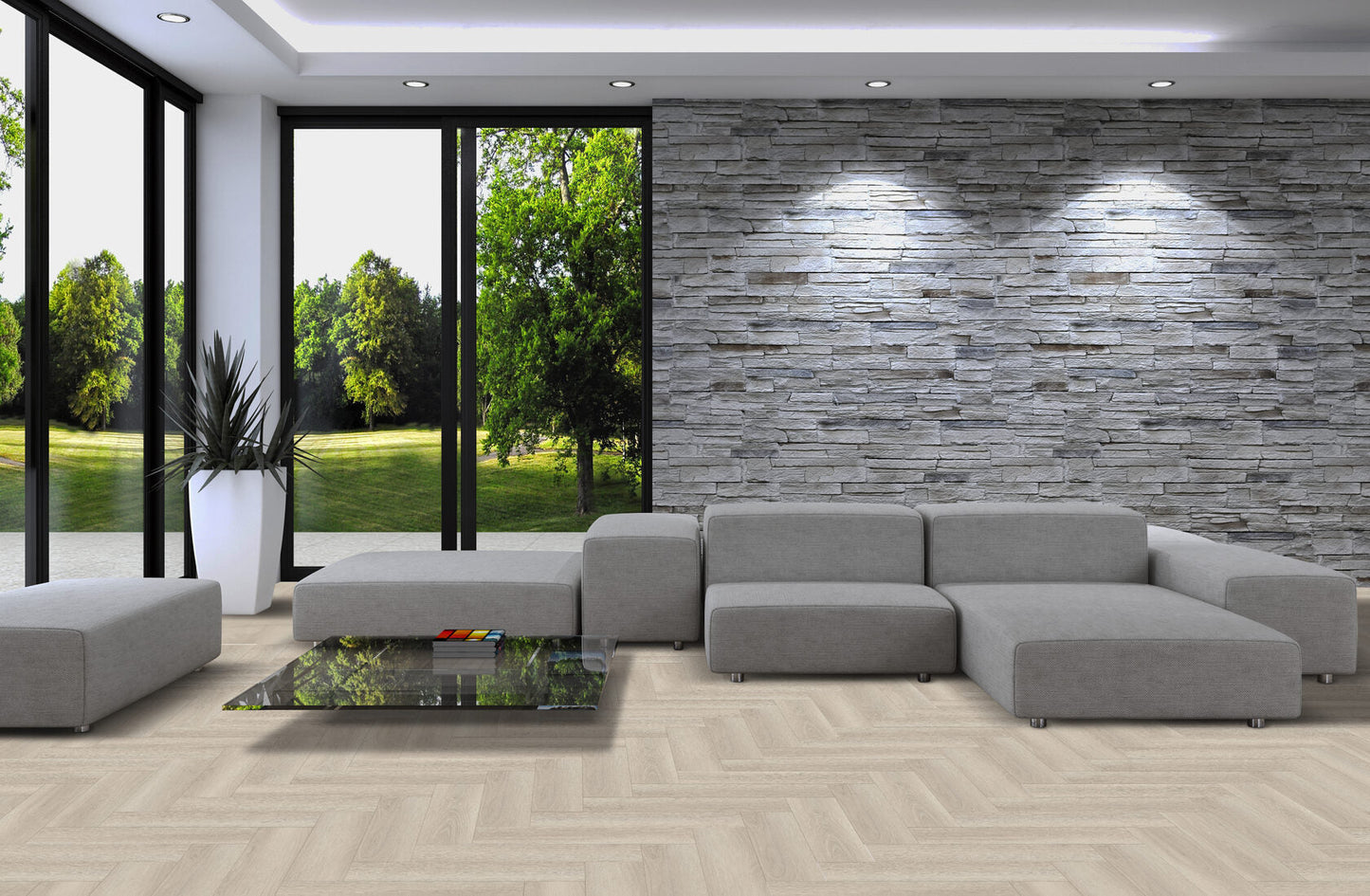 Parchet Herringbone SPC REAFCL001 PL - No Cap, Lion Collection, Republic
