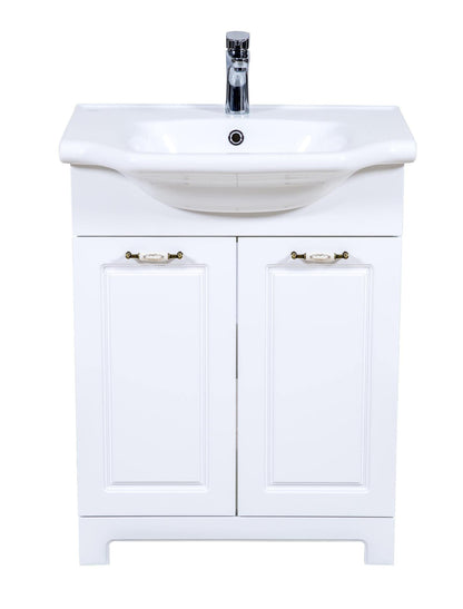 Mobilier de baie pe pardoseală Classic Alb