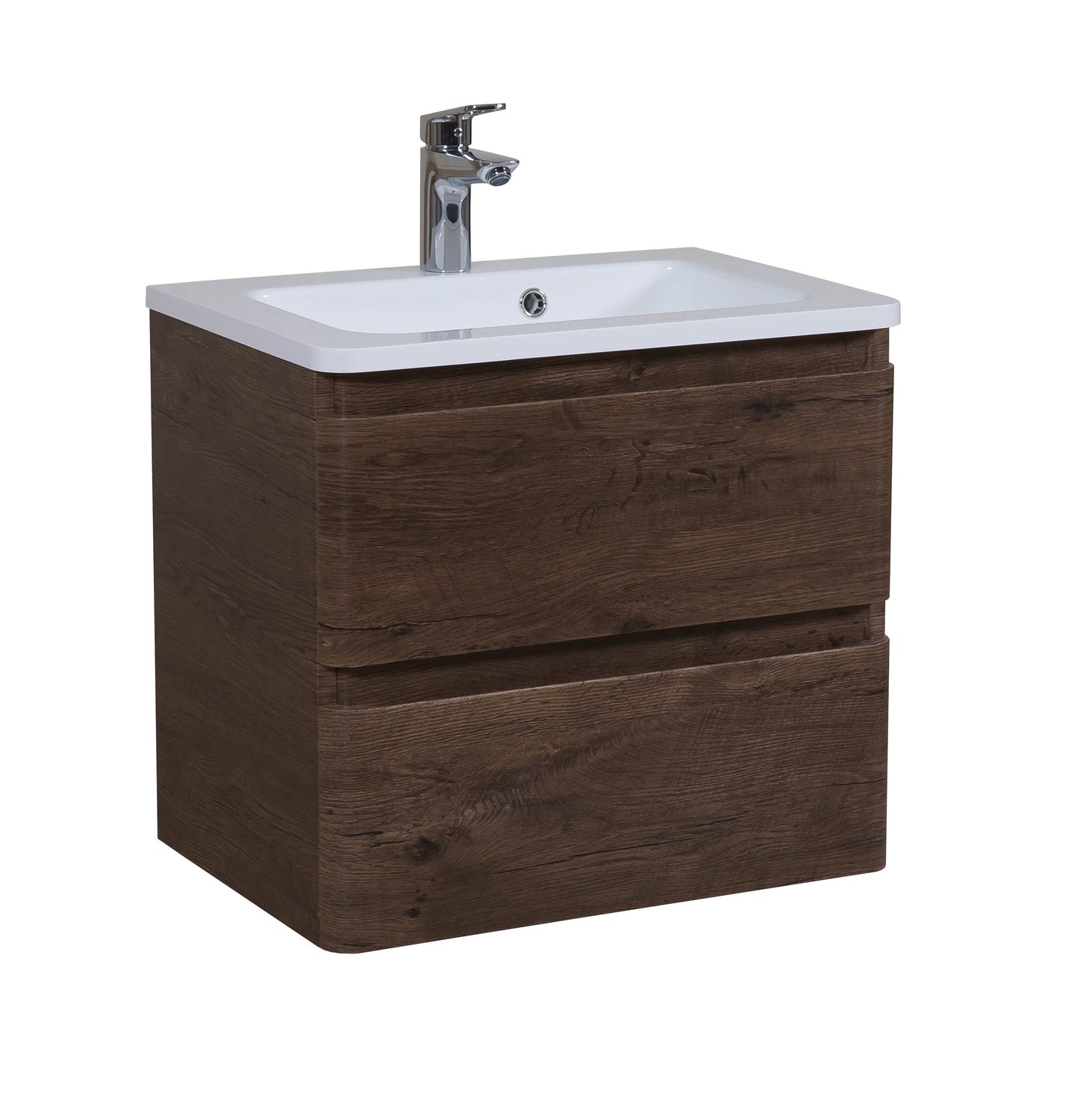Mobilier de baie suspendat Accent castan