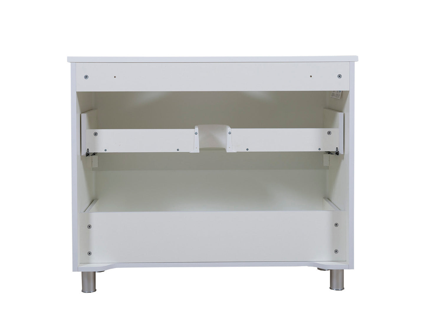 Mobilier de baie suspendat Accent alb, cu blat