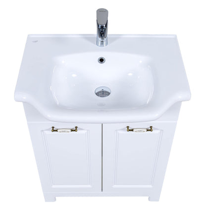 Mobilier de baie pe pardoseală Classic Alb