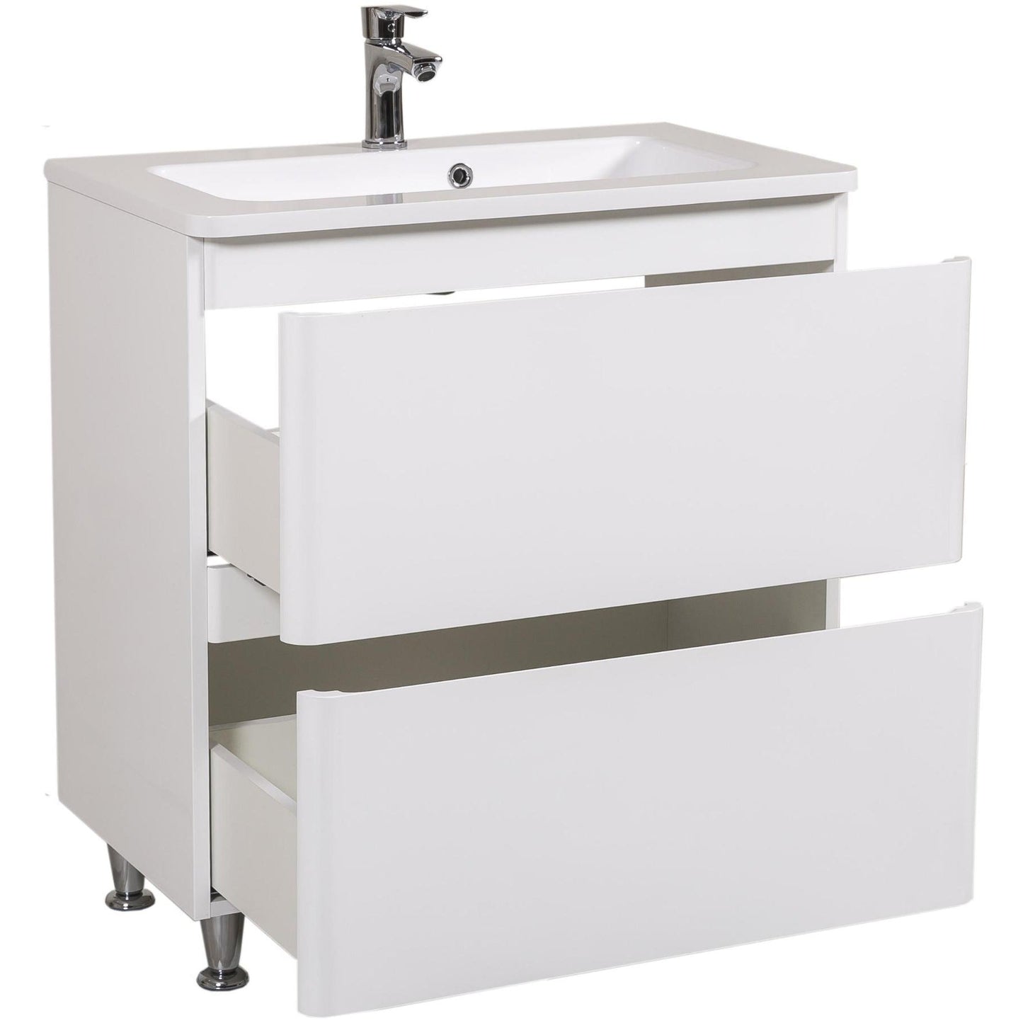 Mobilier de baie pe pardoseală Accent alb