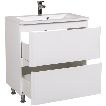 Mobilier de baie pe pardoseală Accent alb