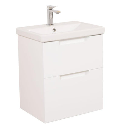 Mobilier de baie suspendat Infinity, Alb
