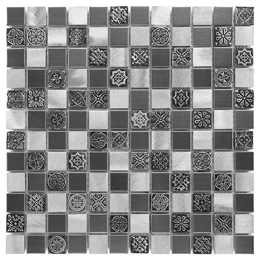 Mozaic Allumi Grey mix 23 30×30