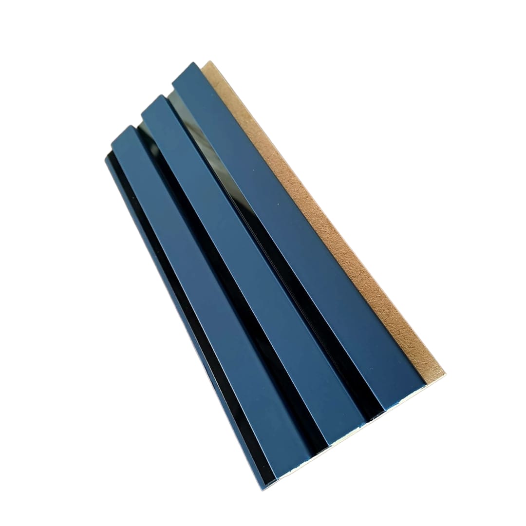 Panou Riflaj Decorativ Mdf, Bazalt & Negru