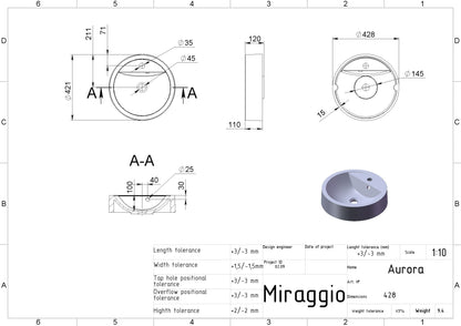 Lavoar pe blat Aurora, Miraggio