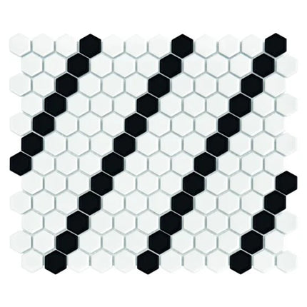 Mozaic Mini Hexagon B&W Lean 26×30