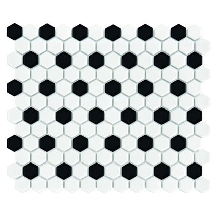 Mozaic Mini Hexagon B&W Mix 30×26