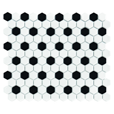 Mozaic Mini Hexagon B&W Mix 30×26