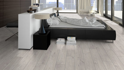 Parchet laminat Stejar Atlas Alb Exquisit D3223 8/32, Kronotex