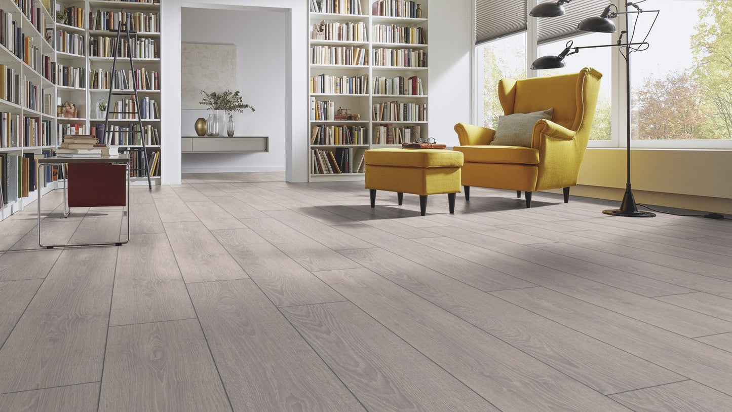 Parchet laminat Stejar Capital Alb Robusto 2800 12/33, Kronotex