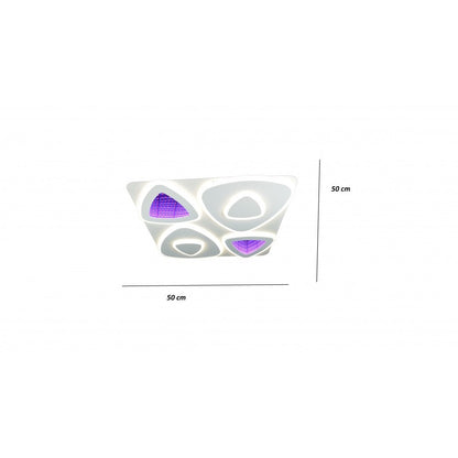 Plafoniera Led Cu Telecomanda, Lightman, Light 2127, 50 Cm,70w-70w, 3D