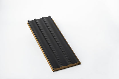 Panou Riflaj Decorativ Mdf Vague, Gri Antracit