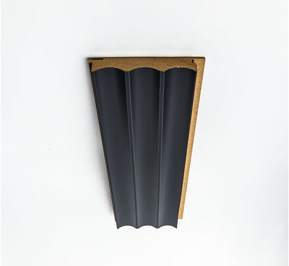 Panou Riflaj Decorativ Mdf Vague, Gri Antracit