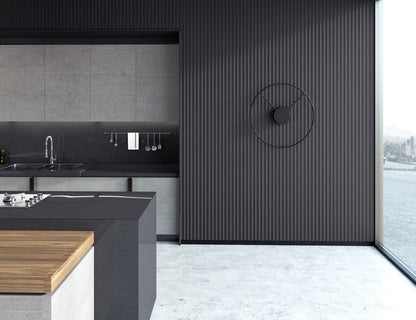 Panou Riflaj Decorativ Mdf Vague, Gri Antracit