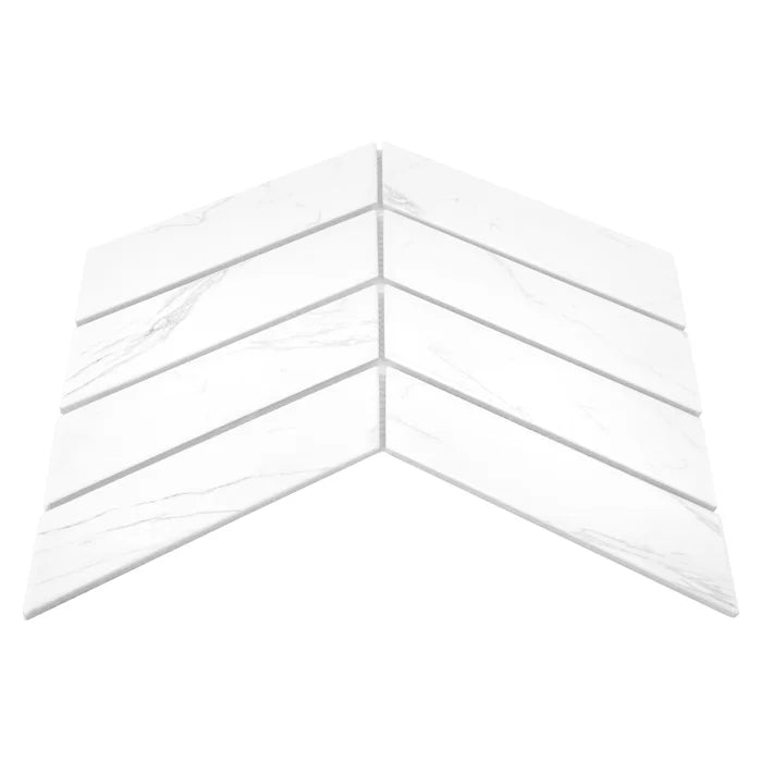 Mozaic Royal Chevron Carrara 31,8×22,4