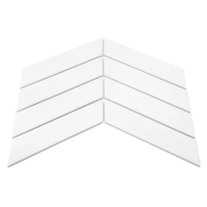 Mozaic Royal Chevron White 31,8×22,4