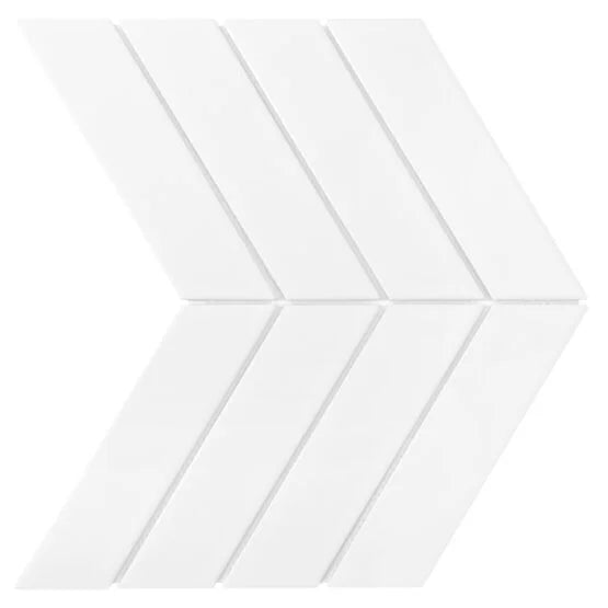 Mozaic Royal Chevron White 31,8×22,4
