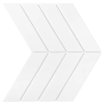 Mozaic Royal Chevron White 31,8×22,4