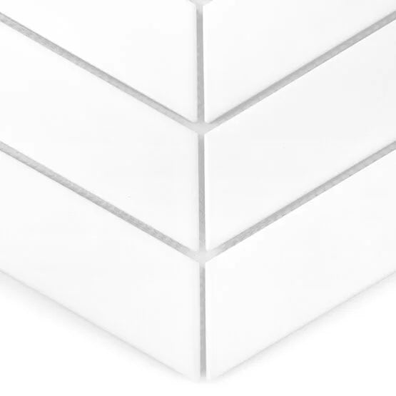 Mozaic Royal Chevron White 31,8×22,4
