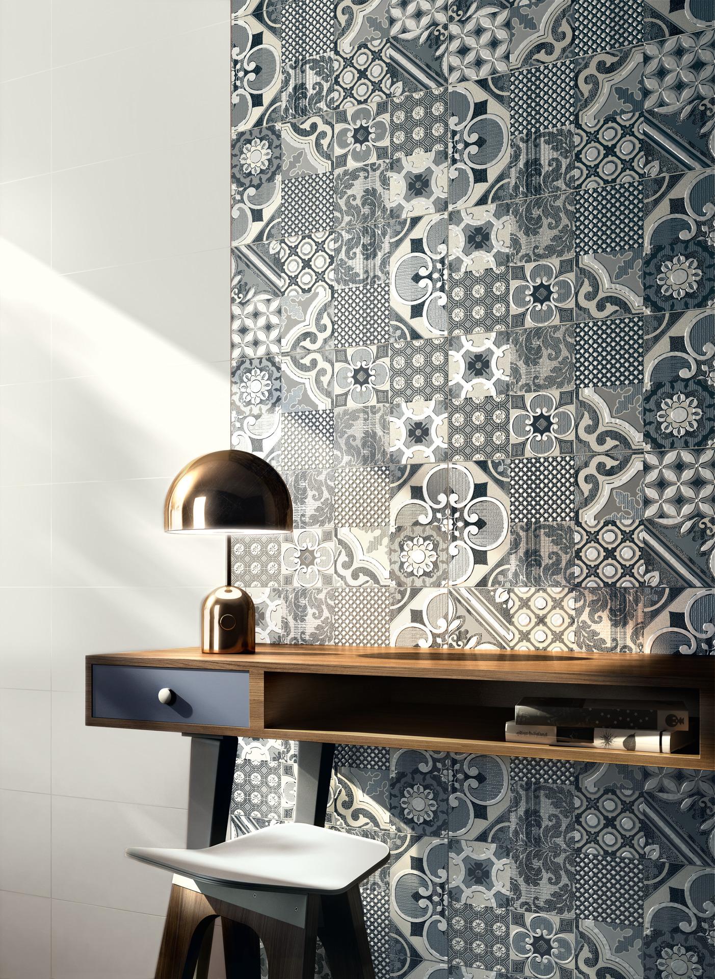 Faianță Decoro Vintage Bianco Fantasy Ragno