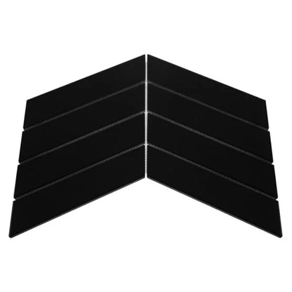 Mozaic Royal Chevron Black Matt 31,8×22,4
