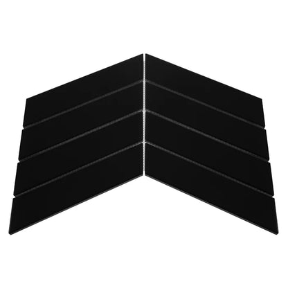 Mozaic Royal Chevron Black Matt 31,8×22,4
