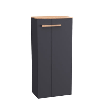 Dulap suspendat cu blat L-Wood, Anthracite