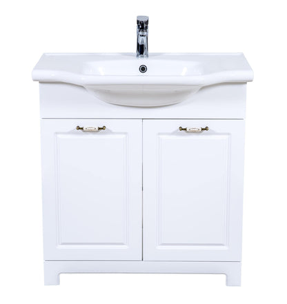 Mobilier de baie pe pardoseală Classic Alb