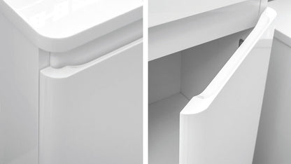 Mobilier de baie pe pardoseală Accent alb