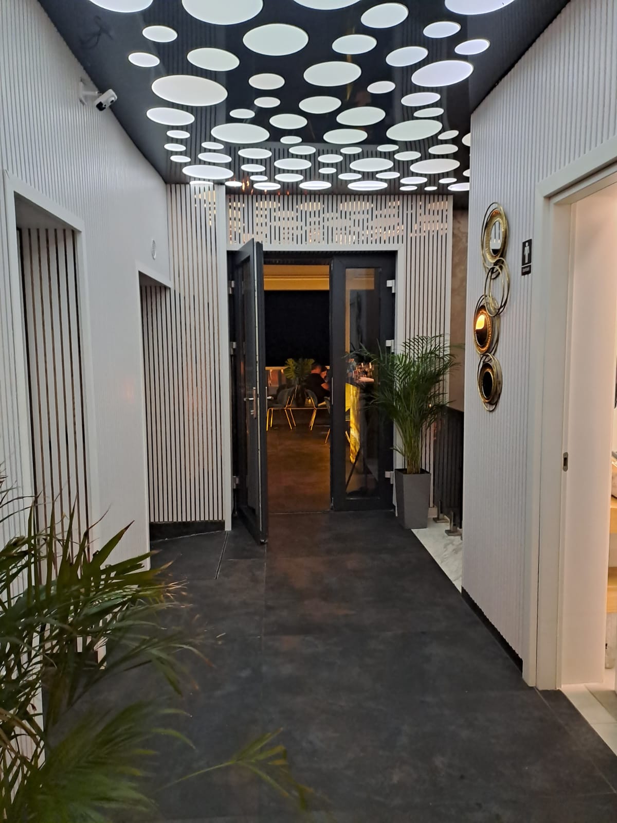 Panou Riflaj Decorativ Mdf Wood, Alb & Cupru
