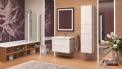 Mobilier de baie suspendat Venice, Alb (City)