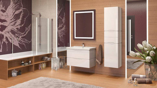 Mobilier de baie suspendat Venice, Alb (City)