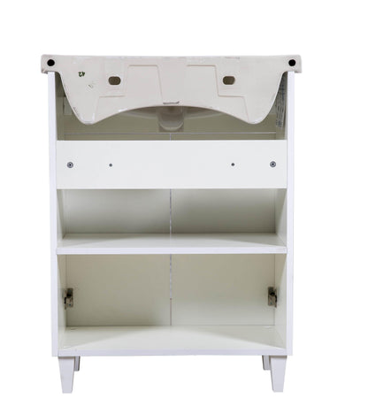 Mobilier de baie pe pardoseală Woodmix, Alb
