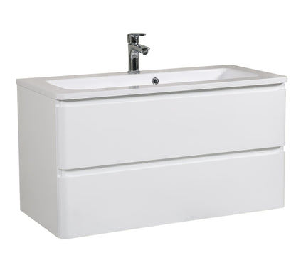Mobilier de baie suspendat Accent alb