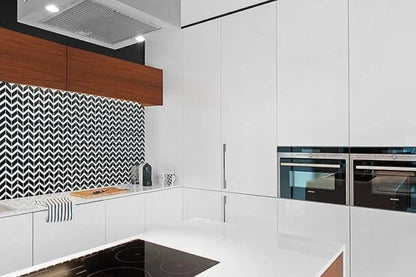Mozaic Pure White Chevron mix 31×30,5
