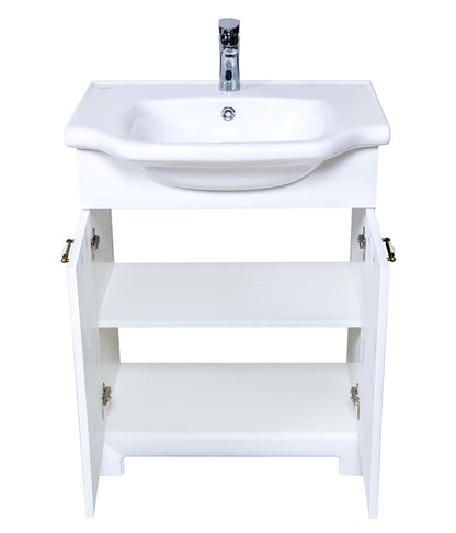 Mobilier de baie pe pardoseală Classic Alb