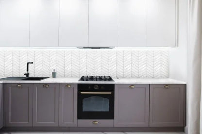 Mozaic Royal Chevron Carrara 31,8×22,4