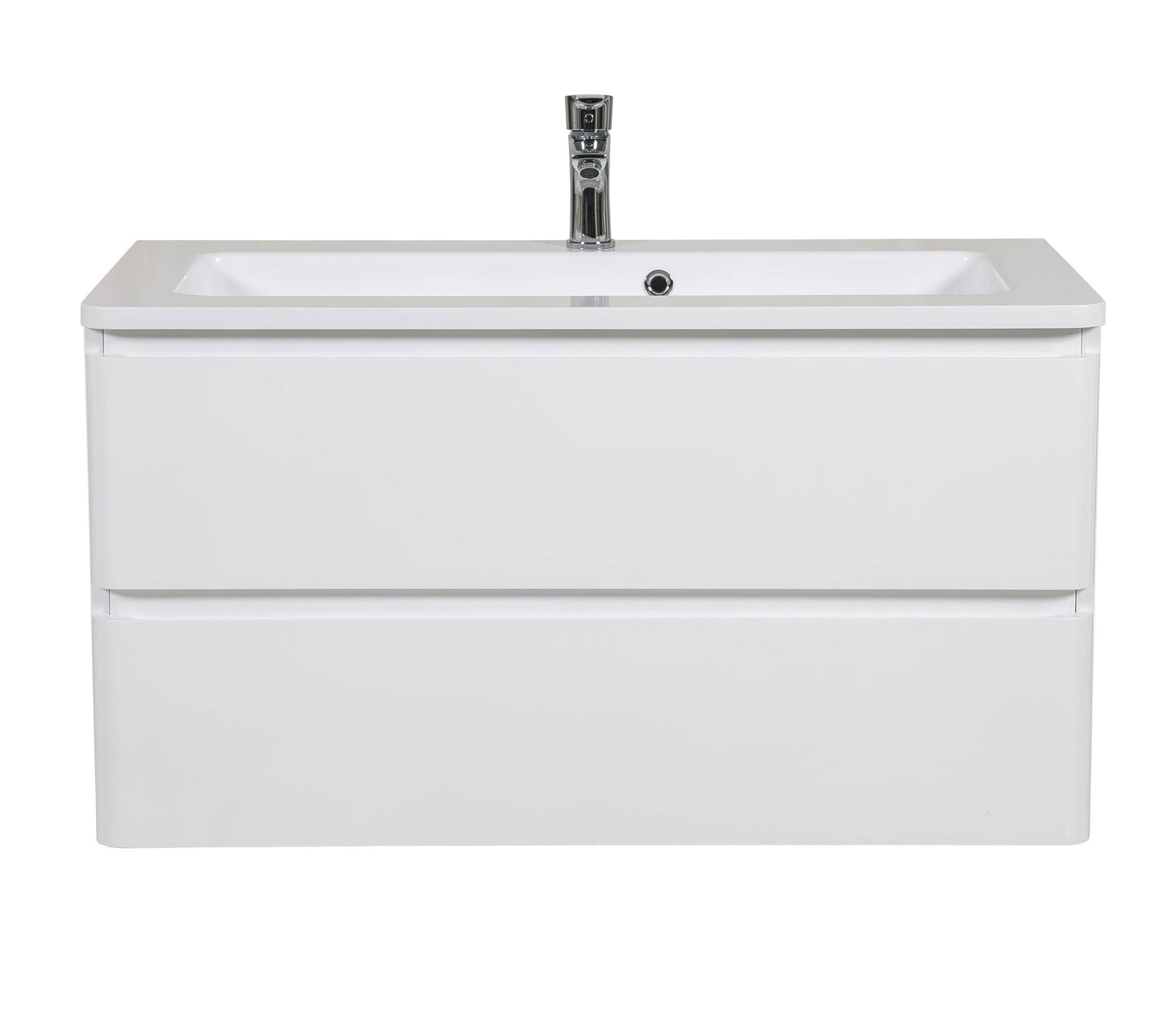 Mobilier de baie suspendat Accent alb