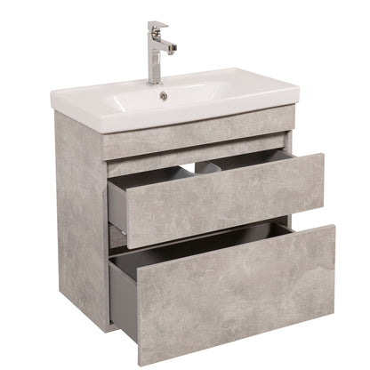 Mobilier de baie suspendat Vintage, Industrial