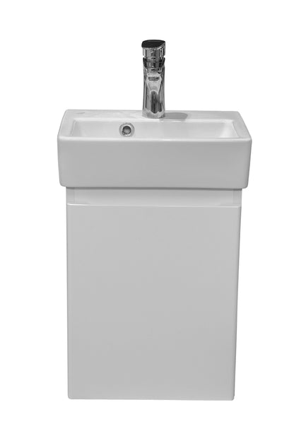 Mobilier de baie suspendat Accent alb