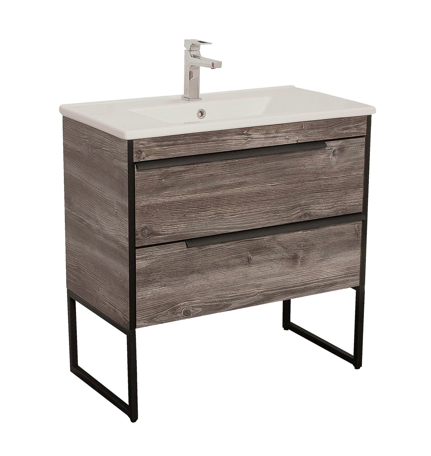 Mobilier baie suspendat  Neo Loft, Oak moras